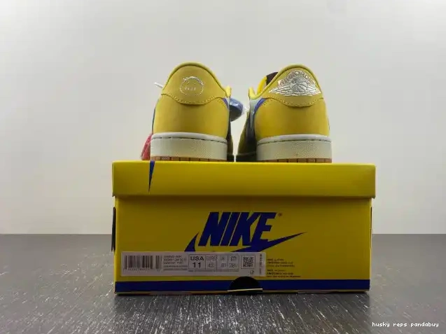 Cheap Husky Low Travis x 1 Air Jordan OG Canary DZ4137-700 Scott 0513